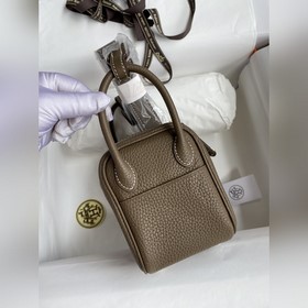 В наличии： полуручная сумка Mini Lindy 19 см, импортная кожа TC, 