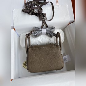 В наличии： полуручная Mini Lindy 19 см, импортная кожа TC, серый 