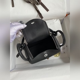 В наличии： полуручная Mini Lindy 19 см, импортная кожа TC, черный