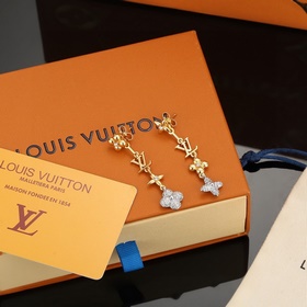 【Версия Seiko】 Серьги Louis Vuitton, изготовленные с высоким маст
