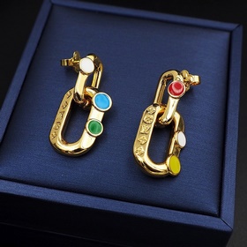 Серьги LV x YK LV Edge Painted Dots из коллаборационной коллекции