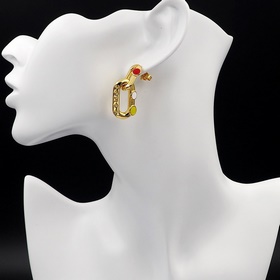 Серьги LV x YK LV Edge Painted Dots из коллаборационной коллекции
