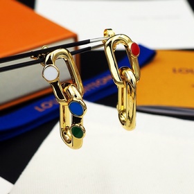 Серьги LV x YK LV Edge Painted Dots из коллаборационной коллекции