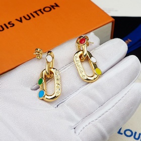 Серьги LV x YK LV Edge Painted Dots из коллаборационной коллекции