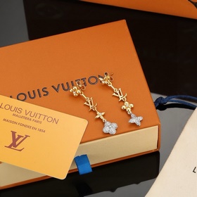 【Версия Seiko】 Серьги Louis Vuitton, изготовленные с высоким маст