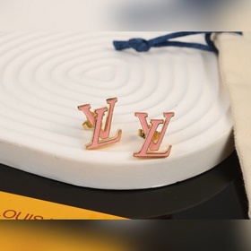 Серьги-гвоздики с капельками масла LV, колье Louis Vuitton. Индив