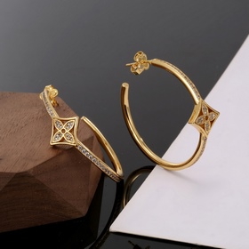 【Версия Seiko】 Серьги Louis Vuitton, изготовленные с высоким маст
