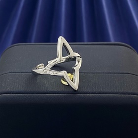 LV Louis Vuitton классическое модное кольцо с ажурным ромбовидным
