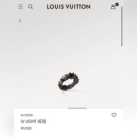 Новогодний подарок LV Louis Vuitton LIGHT кольцо M1202M, размер 