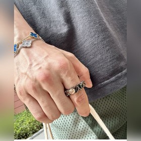 Новогодний подарок LV Louis Vuitton LIGHT кольцо M1202M, размер 