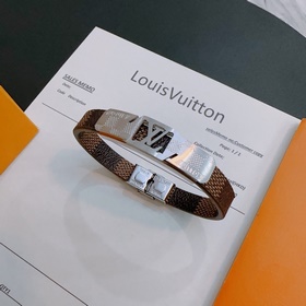 Высококачественный кожаный браслет LV Louis Vuitton, оригинальная