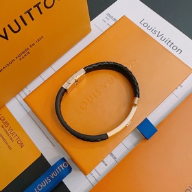 Высококачественный кожаный браслет LV Louis Vuitton, оригинальная