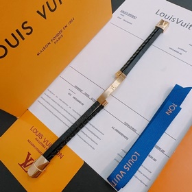 Высококачественный кожаный браслет LV Louis Vuitton, оригинальная