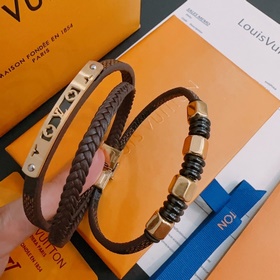 Высококачественный кожаный браслет LV Louis Vuitton, оригинальная