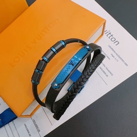 Высококачественный кожаный браслет LV Louis Vuitton, оригинальная