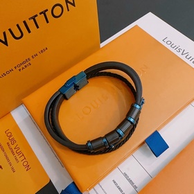 Высококачественный кожаный браслет LV Louis Vuitton, оригинальная