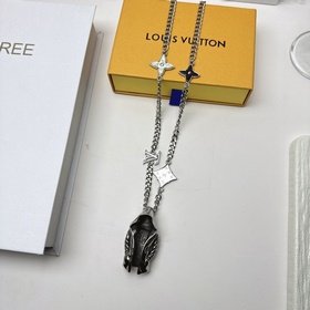 Ожерелье Louis Vuitton LV, подчеркивает очарование Оригинальный 