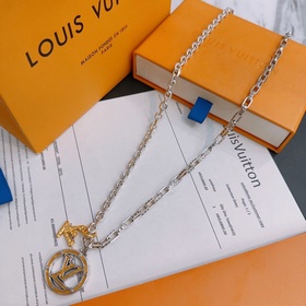 Оригинальное ожерелье Louis Vuitton LV, новая модель из фирменног