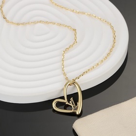 Ожерелье LV Heart Peach от Donkey Home. Новая коллекция Louis Vui