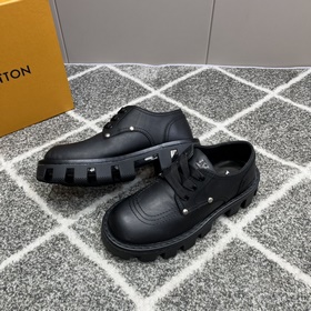 Мужские ботинки LV Ботинки Martin из импортной кожи, с металличес
