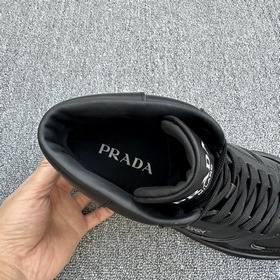 Prada/Prada Мужские новые высокие кожаные кроссовки Эти высокие к