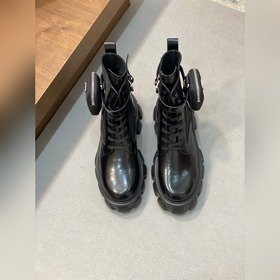 PRAD* — Prada — кожаные туфли на толстой подошве для повседневной