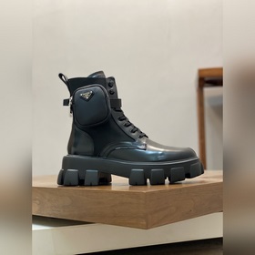 PRAD* — Prada — кожаные туфли на толстой подошве для повседневной