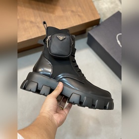 PRAD* — Prada — кожаные туфли на толстой подошве для повседневной