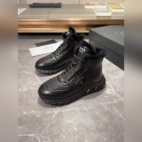 Маури Prada/ Prada высокие кроссовки на шнурках, производство в