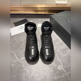 Маури Prada/ Prada высокие кроссовки на шнурках, производство в 