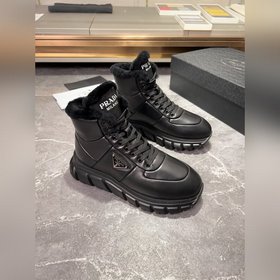 Маури Prada/ Prada высокие кроссовки на шнурках, производство в 