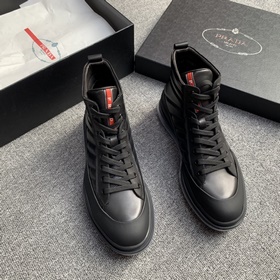 Prada/Prada Мужские высокие кроссовки на амортизирующей подошве с