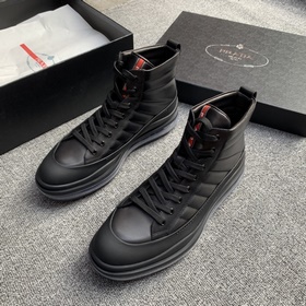 Prada/Prada Мужские высокие кроссовки на амортизирующей подошве с
