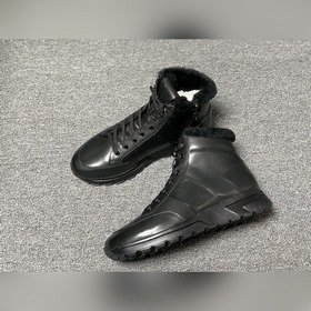 Prada/ Мужские высокие шнурованные кроссовки Prada 2025 из кожи с