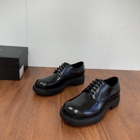 Prada/Прада 2025 Новая модель мужских туфель с круглым носком и ш