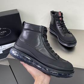 Prada/Prada Мужские высокие кроссовки на амортизирующей подошве с