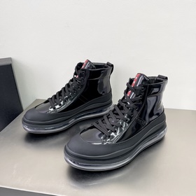 Prada/Prada Мужские высокие кроссовки на амортизирующей подошве с