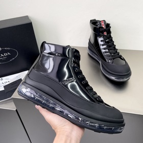 Prada/Prada Мужские высокие кроссовки на амортизирующей подошве с