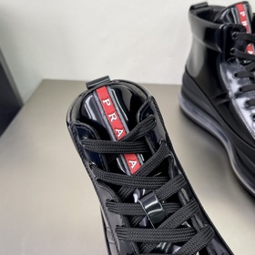 Prada/Prada Мужские высокие кроссовки на амортизирующей подошве с