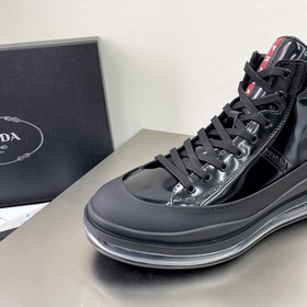 Prada/Prada Мужские высокие кроссовки на амортизирующей подошве с