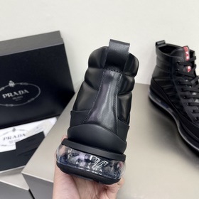 Prada/Prada Мужские высокие кроссовки с амортизирующей подошвой и