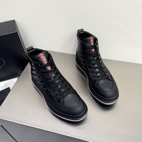 Prada/Prada Мужские высокие кроссовки с амортизирующей подошвой и