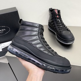 Prada/Prada Мужские высокие кроссовки на амортизирующей подошве с