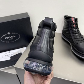 Prada/Prada Мужские высокие кроссовки на амортизирующей подошве с