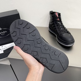 Prada/Prada Мужские высокие кроссовки на амортизирующей подошве с