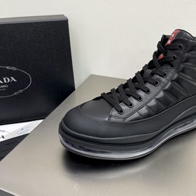 Prada/Prada Мужские высокие кроссовки на амортизирующей подошве с