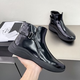 Prada/Prada Мужские кожаные туфли Высококачественная продукция из