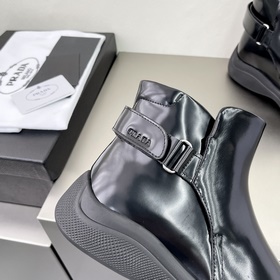 Prada/Prada Мужские кожаные туфли Высококачественная продукция из