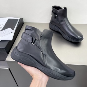 Prada/Prada Мужские кожаные туфли Высококачественная продукция из