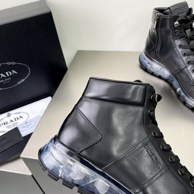 Prada/Prada Мужские высокие кроссовки на шнурках с амортизирующей